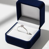 Ніжна срібна каблучка 16,5 розміру