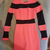 Платье женское с сеткой стрейчевое xs s. Сукня жіноча з сіткої стрейч.
