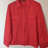 conceptuk червона сорочка з суміші льону р.40