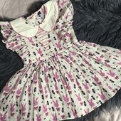 2-3 p нова сукня з батісту пасхальні кролики