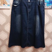 Джинсова нова! Спідниця.талія 55-58
