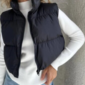 Жилетка укорочена, чорна,м