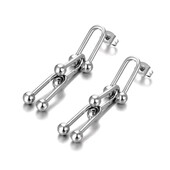 Сережки цвяшки ланцюги, ланки, фігура