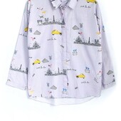 бавовняна сорочка з милим французьким принтом