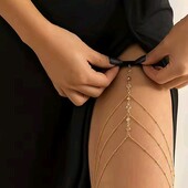 Гартер, бодічейн, ланцюжок, браслет на ніжку, стегно, оздоба