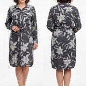 Модное стильное вискозное платье рубашка .