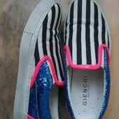 Женские слипоны со стразами с натуральной кожей (Италия)❣️