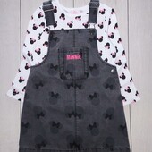 Комплект Disney (джинсовий сарафан + реглан), 3-4р / 104см