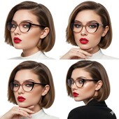 Стильные очки с диоптриями плюс +1,5.