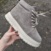 Натуральна замша!❄️Зима!❄️Стильні зручні черевики/кросівки