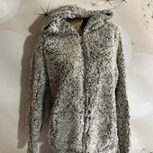 Теплая кофта на молнии с капюшоном размер м