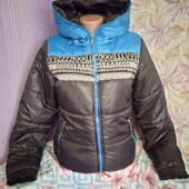 Тепла куртка демі хлопчику .брюки на флісі в подарунок!.