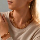 Набір, комплект, сет прикрас, кольє, браслет, сережки, медзолото, смола бурштинова