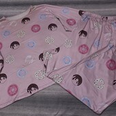 Женская трикотажная пижама большого размера