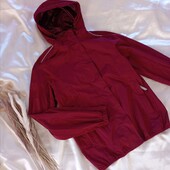 Якісна прорезинена вітрівка у кольорі бордо