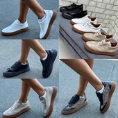 36-41 рр кеди натуральна замша/шкіра чорні, бежеві, білі, леопард