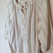 Блуза в бохо стилі в пастельних кольорах р.14