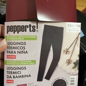 Чорні термо лосини легінси на мікро флісі утеплені 134/140