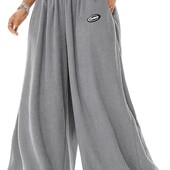 Сірі в рубчик штани Палаццо, спортивні✨ Відмінний стан