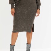 Новая теплая юбочка в паетках. Xxl Тянется Поб 52 - 77