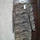 Розпродаж!!! Брендовое новое трикотажное платье с длинным рукавом р.12-16(L).