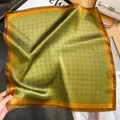 Платок стильный трендовый Искусственный шелк 70*70 см арт 30