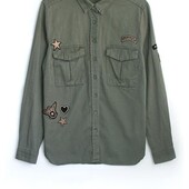 шикарна бавовняна сорочка в стилі мілітарі New Look