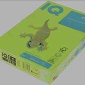 Велика пачка 500 листів офісного папіру А4 80 г/м2 IQ Neogn  зелений неон 