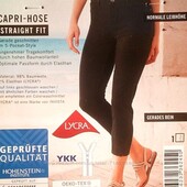 Стильные хлопковые бриджи, капри, esmara, германия, р. 34 euro, наш 40