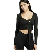 Жіночий укорочений топ з довгими рукавами Rebok Cardi S