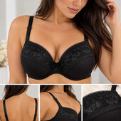 Бюстгальтер жіночий m&s чорний з мереживом 70f (32e)