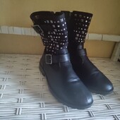 Чобітки на весну-осінь шкіра
