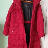 Яскрава зимова подовжена куртка-пуховик next р-р XL, 2XL (52-54)
