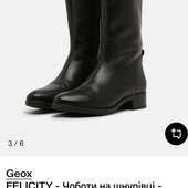 Geox 38р. 24.5см шкіряні чоботи чобітки осінь весна