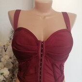 Новий! Шикарний корсетний топ без Boohoo р.10 Заміри в описі!