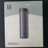 Система нагрівання тютюну lil Solid Es Black з комплектом зарядки та засобом для чищення
