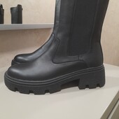 Високі ботінки демісезон, натуральна шкiра, р.39, 41