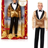 Колекційний Кен - Barbie signature 2025 holiday blonde Ken collectible fashion doll, оригінал
