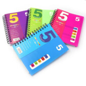 Блокнот А5 "5 Subjects" на спіралі з розділювачами (120 аркушів)