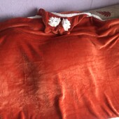 плед, накидка, пончо, лисичка, размер пледа 152х98, Boux. в ідеалі