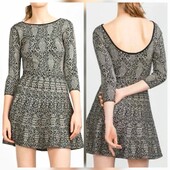 Оригинальное теплое трикотажное платье Zara Woman в идеальном состоянии