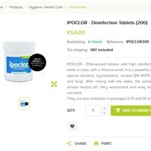 10 таблеток! Italia Ipoclor - нетоксичное и биоразлагаемое соединение, Таблетки для дезинфекции