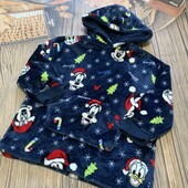Теплое плюшевое худи для дома и сна на 7/8 лет, состояние идеальное