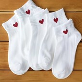 ❤️Лот-5пар! Набір комфортних жіночих шкарпеток з сердечками 37-40р❤️