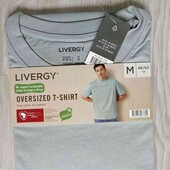 Livergy брендовая мужская футболка оверсайз размер М евро 48/50