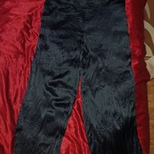 Шовковисті чорні штани палаццо Peruna (marks & spencer) / Розмір uk 22 (eur 50, 3xl-4XL)
