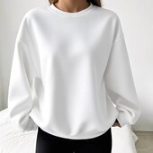 Стильная толстовка, свитшот, джемпер, 100% хлопок, р. XL, наш 48-56, белый