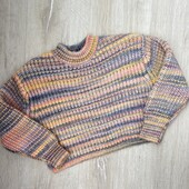 Primark.Тепла вʼязана укорочена кофта /свитерок для дівчинки 128 см (7-8 років)