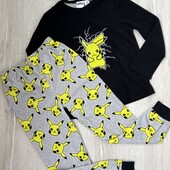 Pokémon.Тепла флісова піжама для хлопчика 128 см (7-8 р)