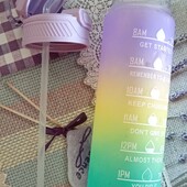Спортивная бутылка для воды с временными отметками и мотивирующими надписями 500 мл